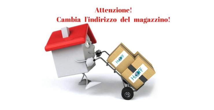 Cambia indirizzo del magazzino Cambia indirizzo del magazzino