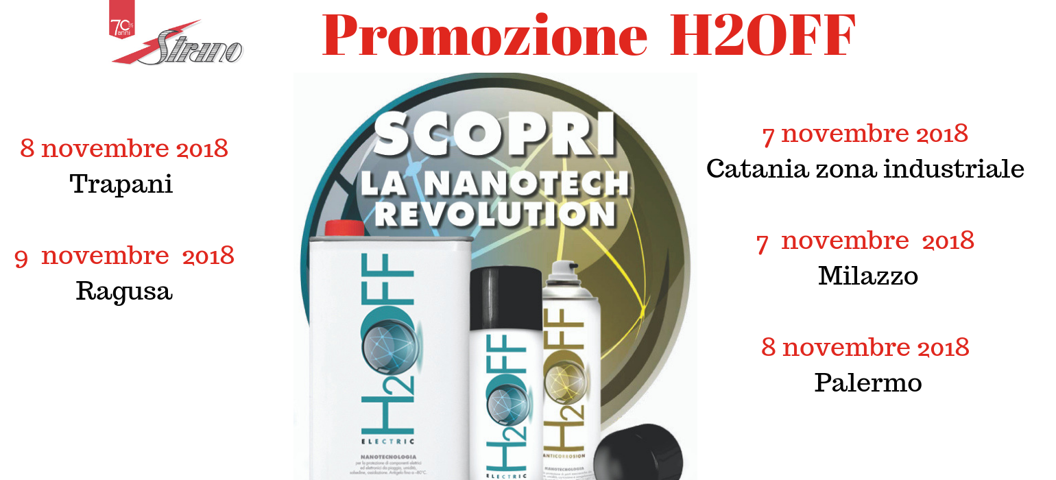 Promozione H2OFF presso STRANO s.p.a.